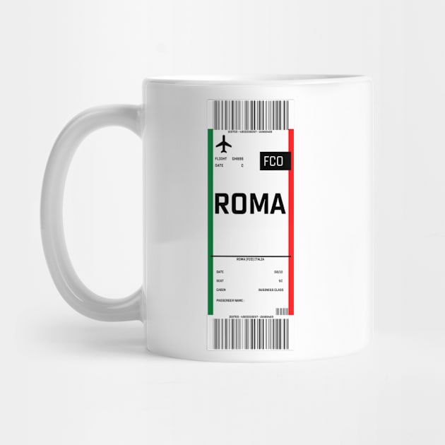 Boarding pass for Rome by ghjura